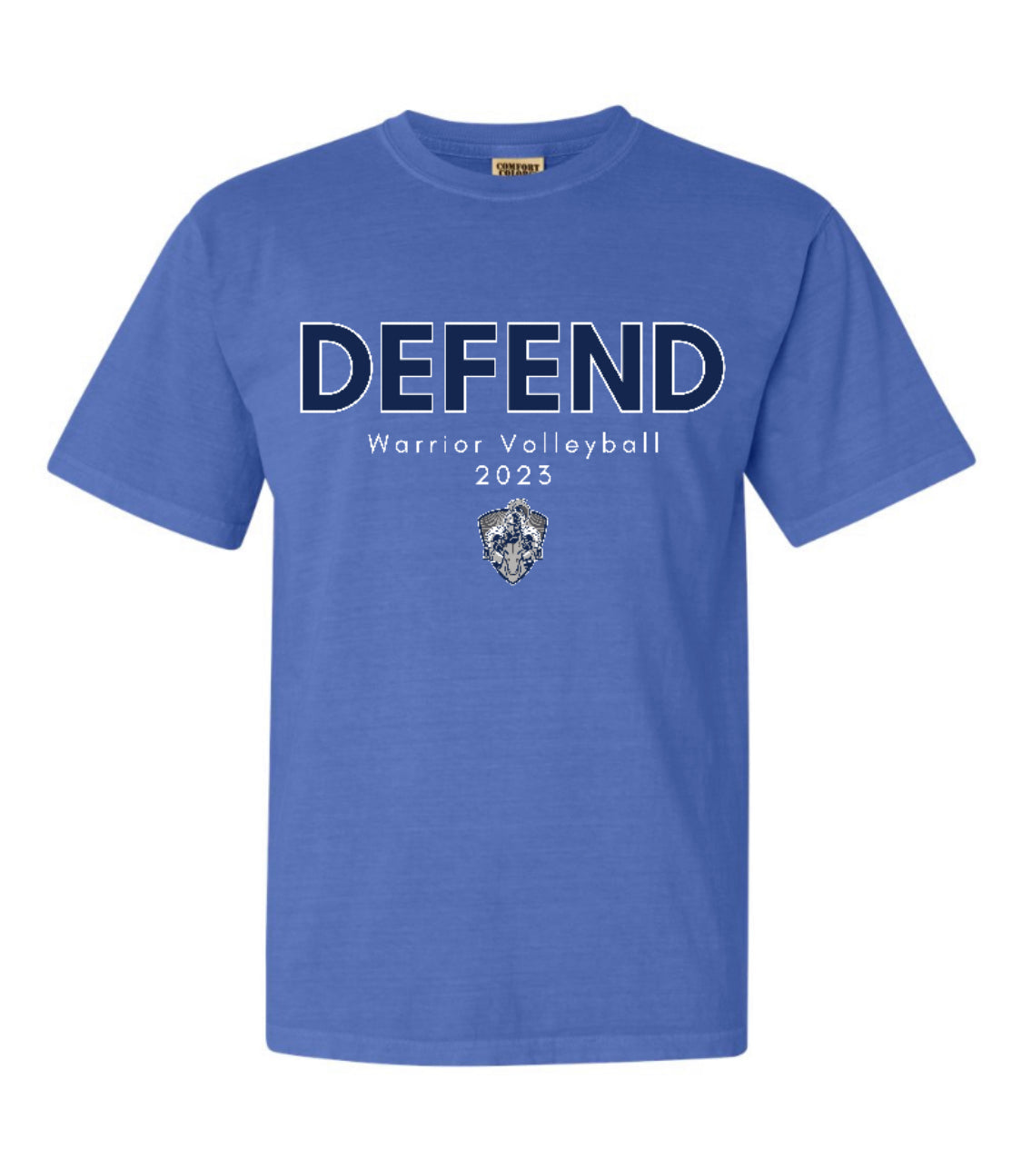 FINAL FEW - LIBERTYvolleyball 2023 Playoff Short Sleeve - Comfort Colors - Flo Blue