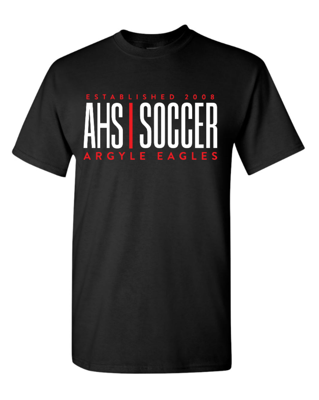 FINAL FEW - AHS Soccer Cotton Tee - Black