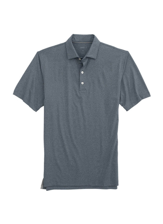 Johnnie-O Men's Birdie Prep Performance Polo - Heather Black