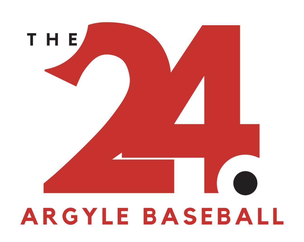 2025 Argyle Baseball - THE24. Roster - Gildan Short Sleeve Tee - Adult - White