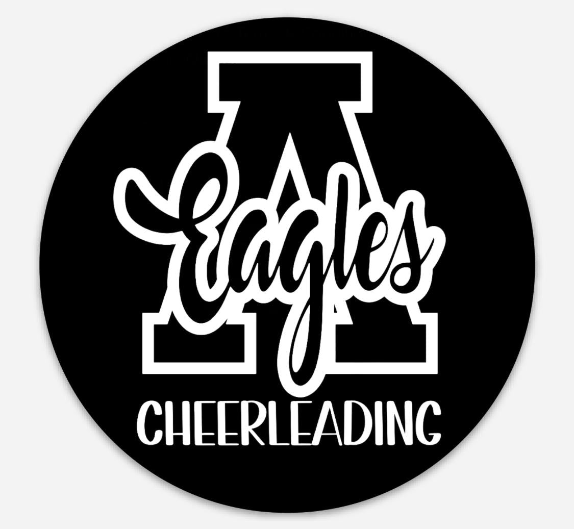 FINAL FEW - Eagles Cheerleading Vinyl Sticker - Red