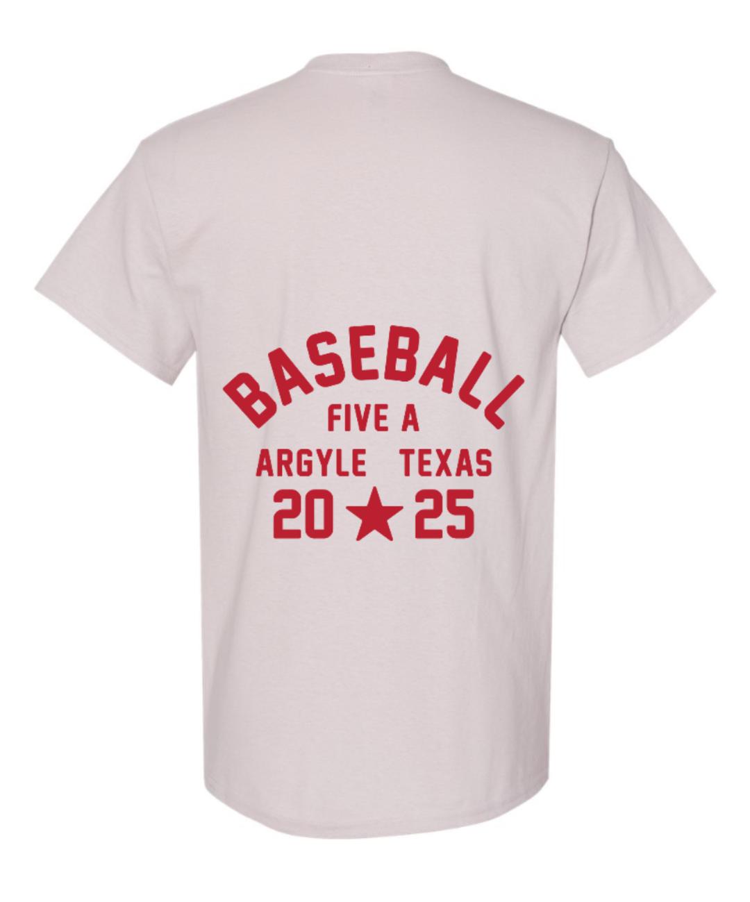 2025 Argyle Baseball - STAR - Gildan Short Sleeve Tee - Adult - Ice Grey