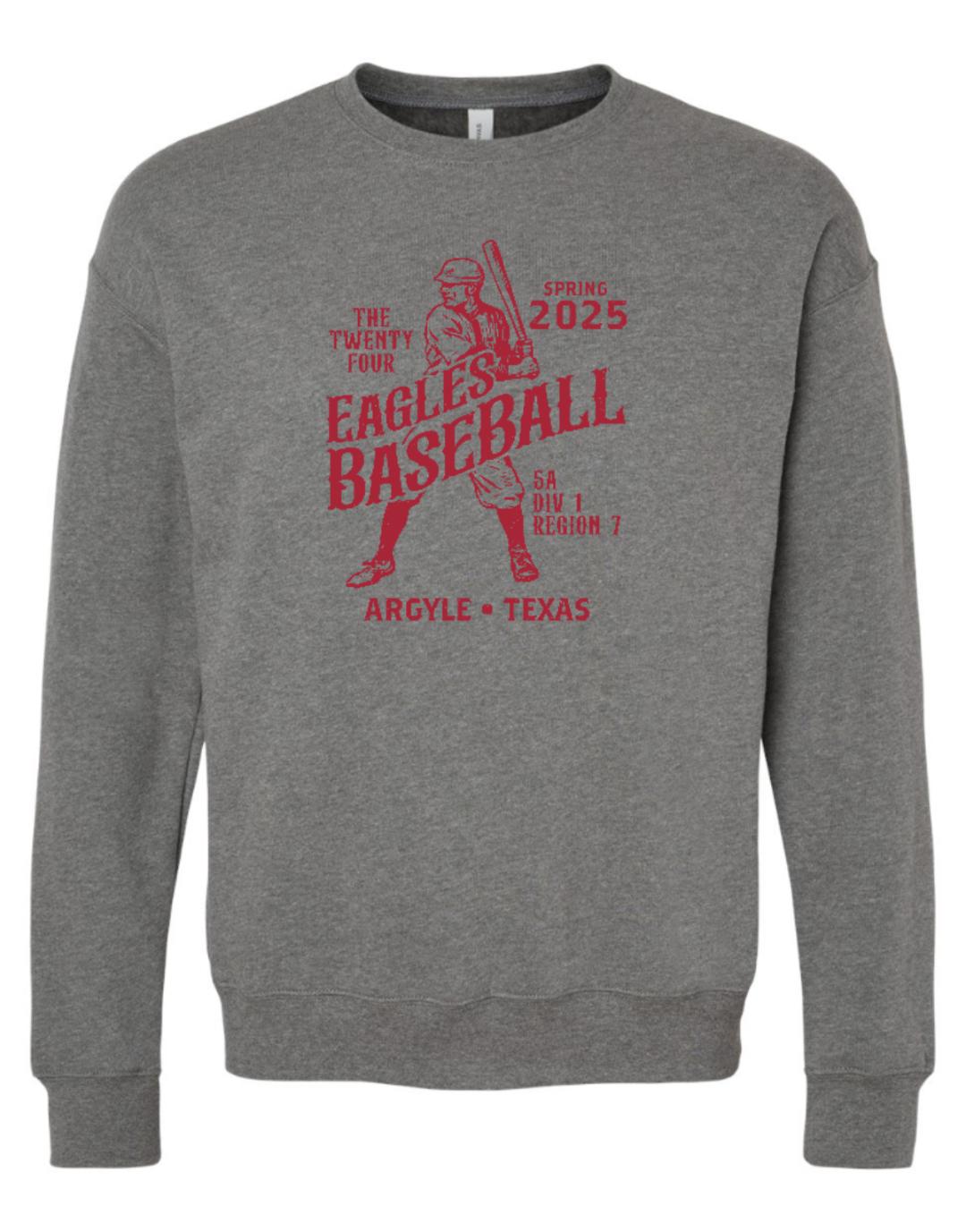 2025 Argyle Baseball - Vintage Baseball - Bella Canvas Short Sleeve Tee - Adult - Deep Heather