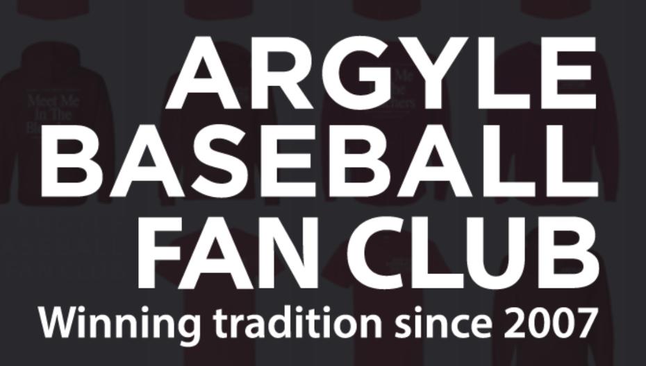 2025 Argyle Baseball - Fan Club - Gildan Short Sleeve Tee - Adult - Heather Red