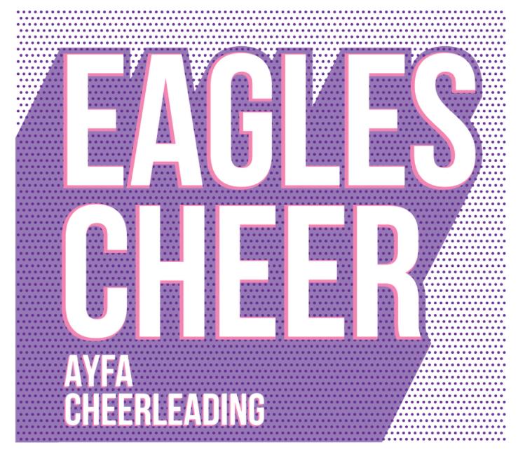 FINAL FEW - EAGLES CHEER Short Sleeve Tee - Youth + Adult - Azalea Pink