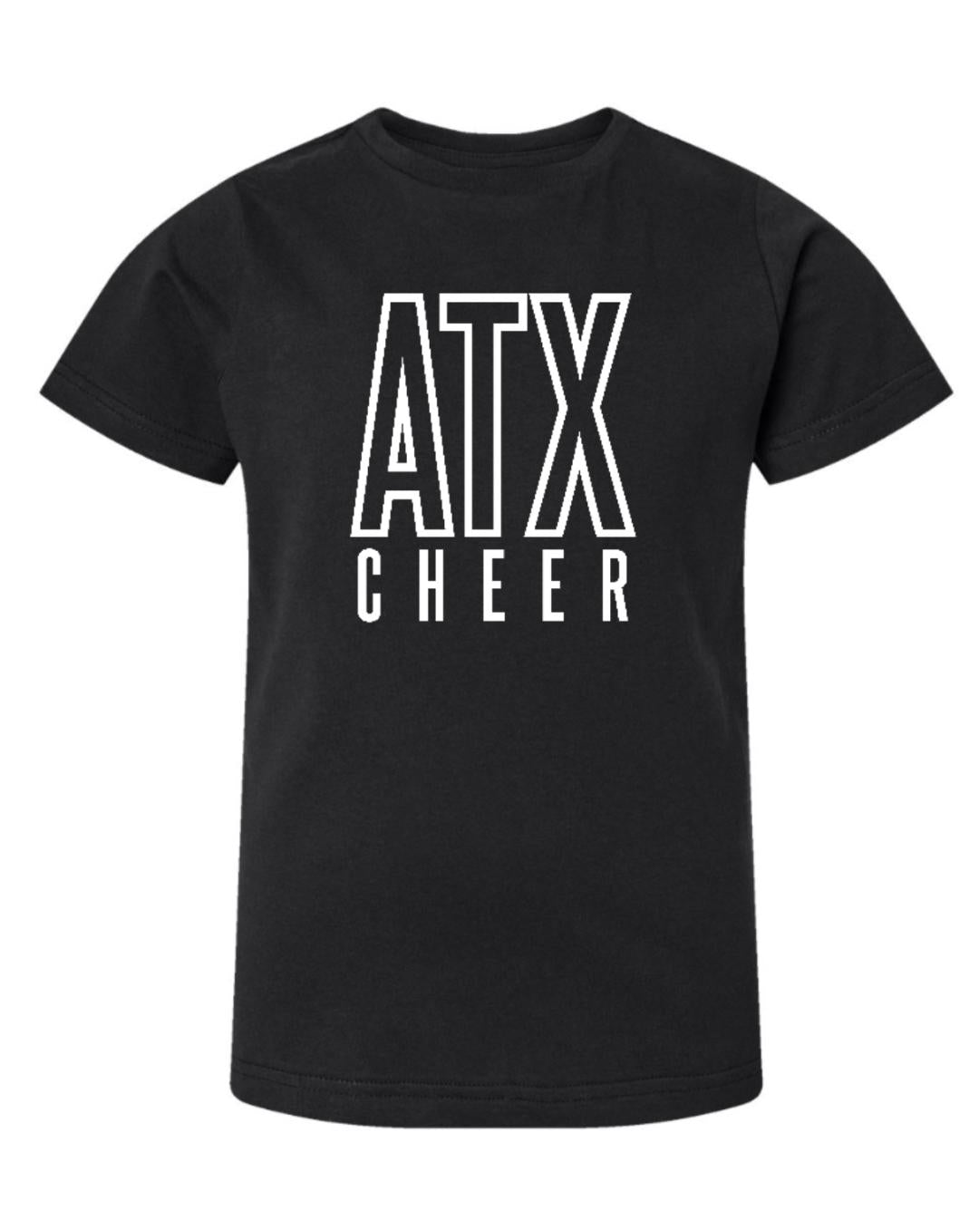 FINAL FEW - ATX CHEER LAT Jersey Tank - Youth + Ladies - Black