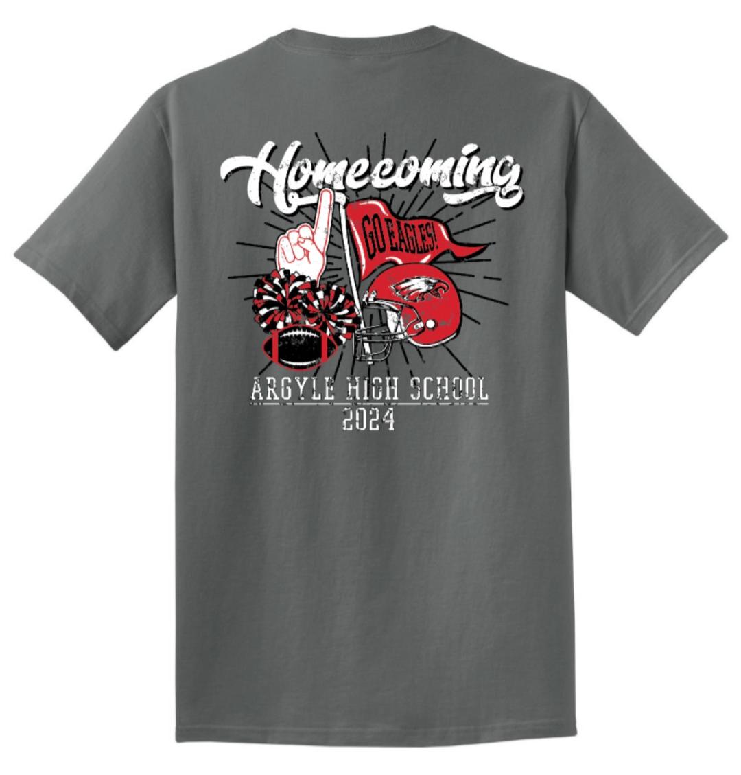 FINAL FEW - HOMECOMING Spirit Short Sleeve Tee - Youth - Charcoal