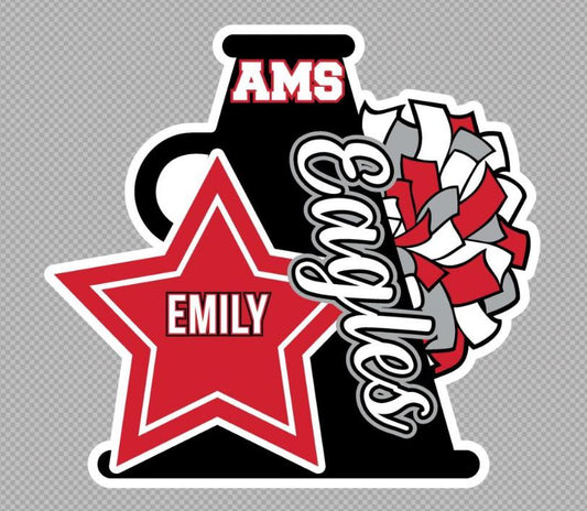 2025 Argyle Middle School Cheer Yard Sign + Vinyl Sticker