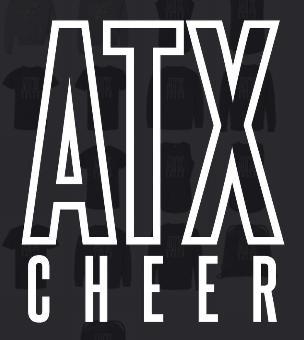 FINAL FEW - ATX CHEER LAT Jersey Tank - Youth + Ladies - Black